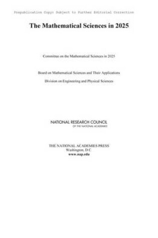 Cover of The Mathematical Sciences in 2025