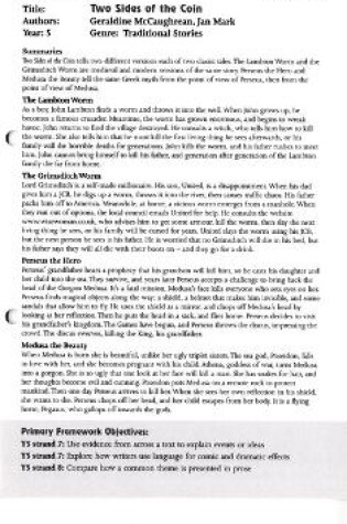 Cover of Literacy World Comets Stage 3: Two Sides of the Coin Guided Reading Card Framework Edition