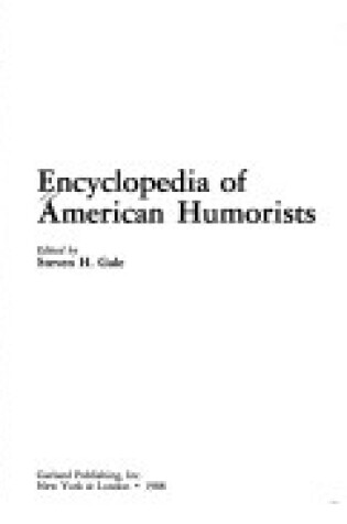 Cover of Ency Amer Humorists