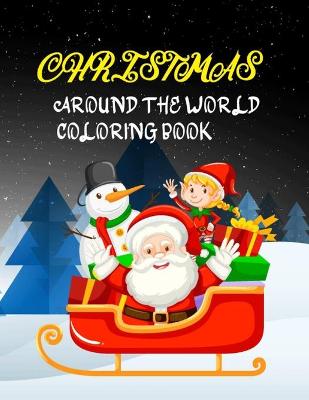 Book cover for Christmas around the world coloring book