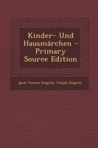 Cover of Kinder- Und Hausmarchen