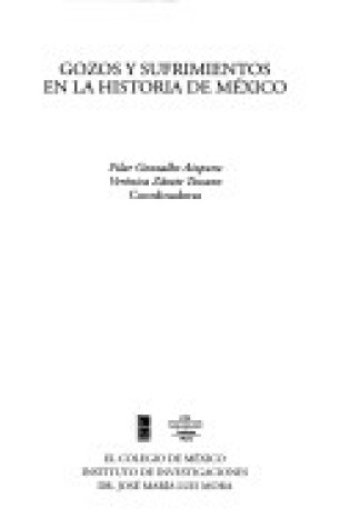 Cover of Gozos y Sufrimientos En La Historia de Mexico-C