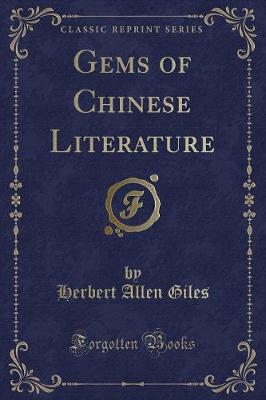 Book cover for Gems of Chinese Literature (Classic Reprint)