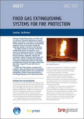 Book cover for Fixed Gas Extinguishing Systems for Fire Protection