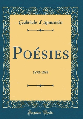 Book cover for Poésies