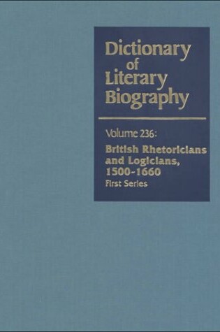 Cover of British Rhetoricians and Logicians, 1500-1660