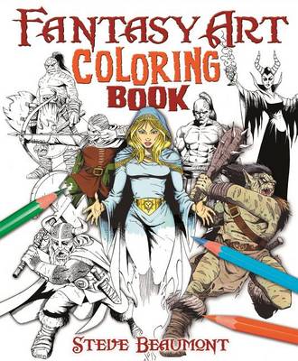 Book cover for Fantasy Art Coloring Book