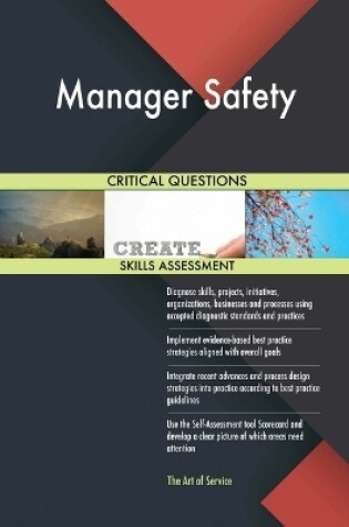Cover of Manager Safety Critical Questions Skills Assessment