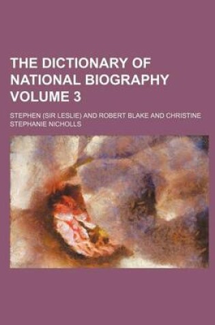 Cover of The Dictionary of National Biography Volume 3
