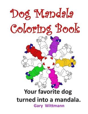 Book cover for Dog Mandala Coloring Book