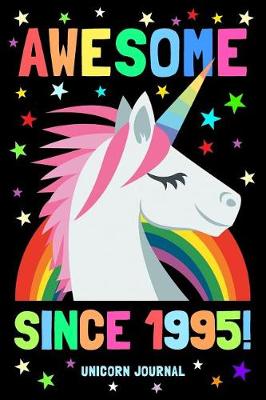 Book cover for Awesome Since 1995 Unicorn Journal