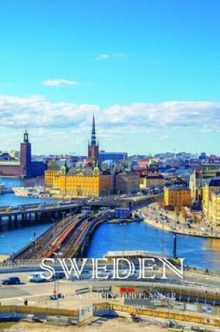 Cover of Sweden Note Monthly 2020 Planner 12 Month Calendar