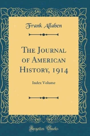 Cover of The Journal of American History, 1914