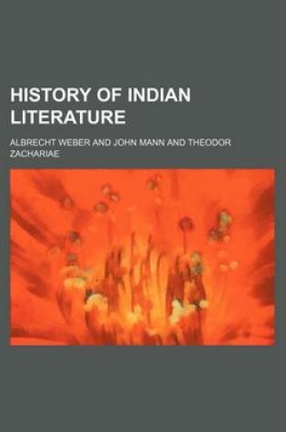 Cover of History of Indian Literature