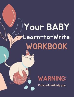 Book cover for Alphabet Handwriting Practice workbook for kids
