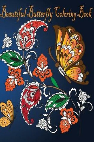 Cover of beautiful butterfly coloring book