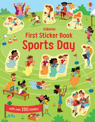 Book cover for First Sticker Book Sports Day
