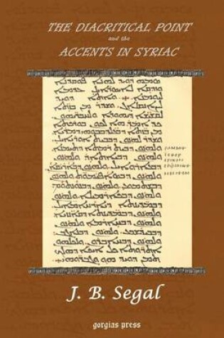 Cover of The Diacritical Point and the Accents in Syriac