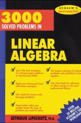 Cover of 3,000 Solved Problems in Linear Algebra