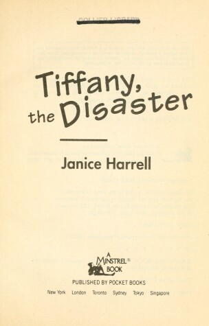 Book cover for Tiffany, the Disaster