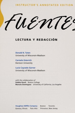 Cover of Fuentes