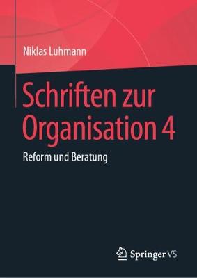 Book cover for Schriften Zur Organisation 4