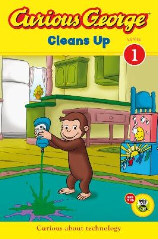 Cover of Curious George Cleans Up (Cgtv Read-Aloud)