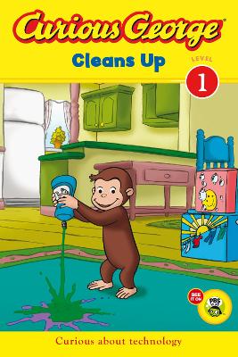Book cover for Curious George Cleans Up (Cgtv Read-Aloud)