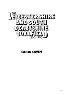 Book cover for Leicester and South Derbyshire Coalfield