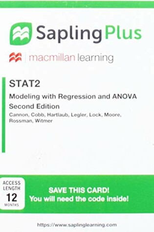 Cover of Saplingplus for Stat2 (Multi Term Access)