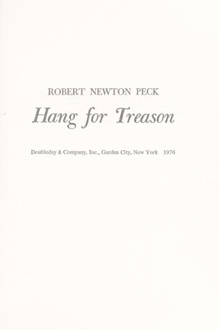 Cover of Hang for Treason