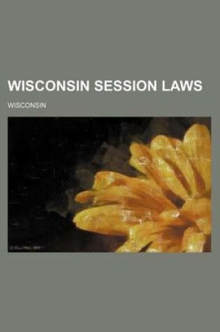 Cover of Wisconsin Session Laws