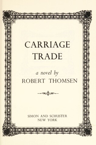 Cover of Carriage Trade,