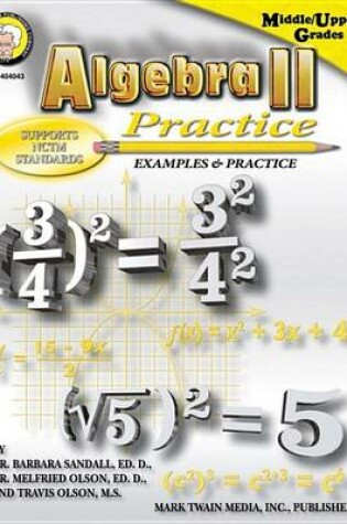 Cover of Algebra II Practice Book, Grades 7 - 8