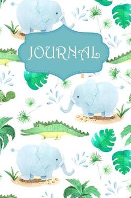 Book cover for Elephant and Crocodile Prints Journal