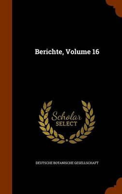Book cover for Berichte, Volume 16