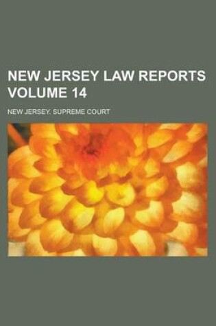 Cover of New Jersey Law Reports Volume 14