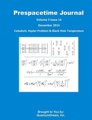 Cover of Prespacetime Journal Volume 5 Issue 14