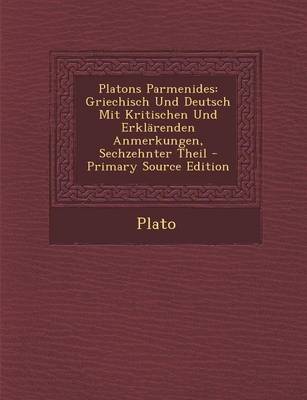 Book cover for Platons Parmenides