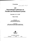 Book cover for International Conference on Parallel and Distributed Systems