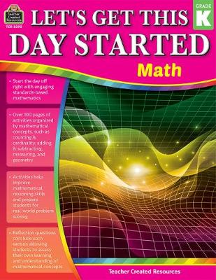 Book cover for Let's Get This Day Started: Math (Gr. K)
