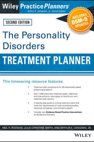 Cover of The Personality Disorders Treatment Planner: Includes DSM-5 Updates