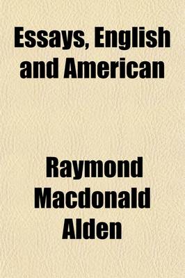 Book cover for Essays, English and American