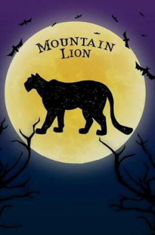 Cover of Mountain Lion Notebook Halloween Journal