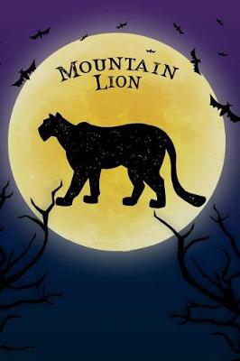 Book cover for Mountain Lion Notebook Halloween Journal