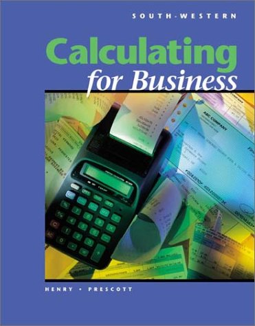 Book cover for Calculating for Business