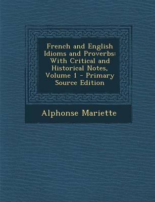 Book cover for French and English Idioms and Proverbs