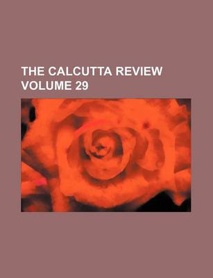 Book cover for The Calcutta Review Volume 29