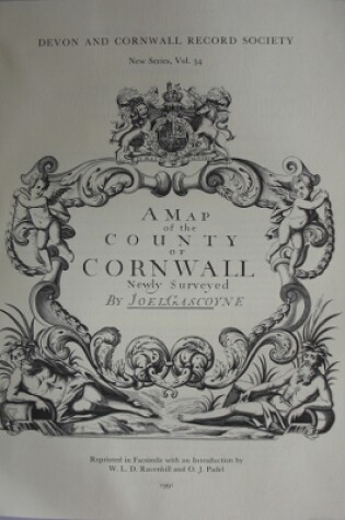 Cover of Joel Gascoyne's Map of Cornwall 1699