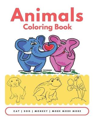 Book cover for Animals Coloring Book